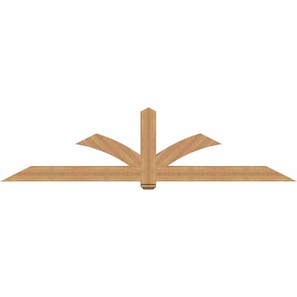 Ekena Millwork Redmond Smooth Timber Gable Bracket, Western Red Cedar, 108"W x 27"H x 5 1/2"D x 5 1/2"F, 6/12 Pitch GBW108X27X0606RED00SWR - main